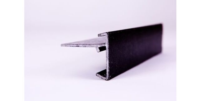 Areco GRP Glasstrim Flat Roof Edge Trim - 2.5m (Black)