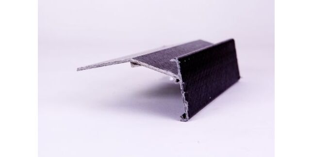 Areco GRP Glasstrim Flat Roof Gutter Edge Trim - 2.5m x 50mm x 50mm