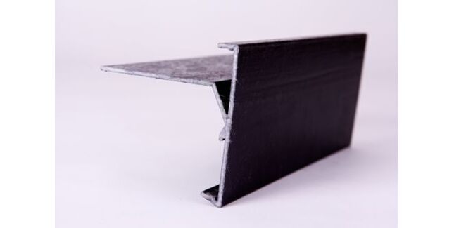 Areco Weatherproof GRP Asphalt Roof Edge Trim - 2.5m x 90mm x 90mm
