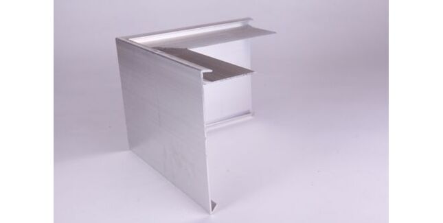 Areco Aluminium AF15 Roof Edge Trim External Corner - 200mm x 200mm x 150mm