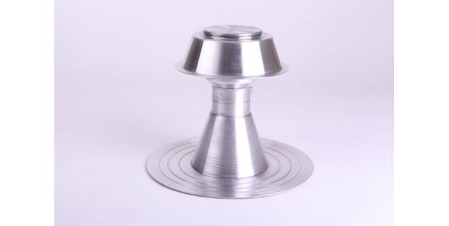 Areco Aluminium Flat Roof Breather Vent - Silver (180mm x 240mm)