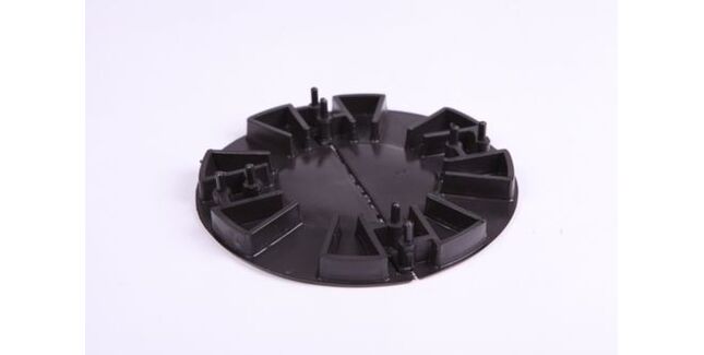 Areco 150mm Round Flat Roof Paving Slab Support Pad - Black