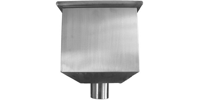 Stainless Gutta Hopper Head - Charlotte