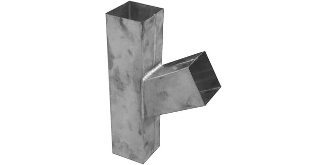 Zinc Gutta Zinc 80x80mm Downpipe - Branch