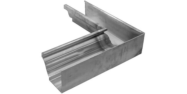 Zinc Gutta Zinc Large Ogee Corner - 90º Internal - 152mm x 130mm