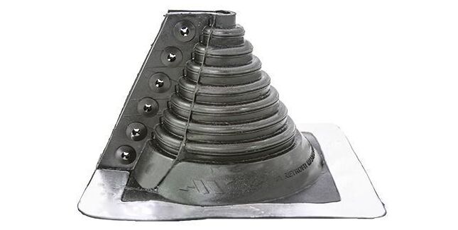 Aztec Master Flash Retrofit No 1 EPDM Pipe Flashing - Black (12mm - 101mm)