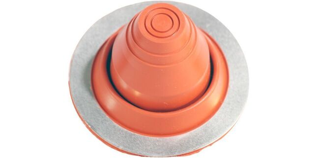 Aztec Master Flash Universal No 1 Round Silicone Pipe Flashing - Red (6mm -63mm)