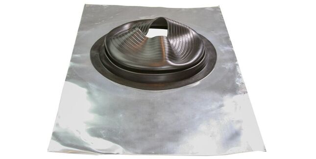 Aztec Master Flash Vertical Tile Flash Aluminium No 5 EPDM Pipe Flashing - Black (175mm - 330mm)