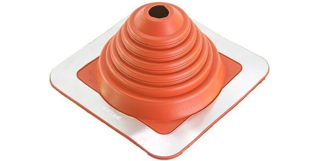 Aztec Master Flash Standard No 2 Silicone Pipe Flashing - Red (22mm - 101mm)