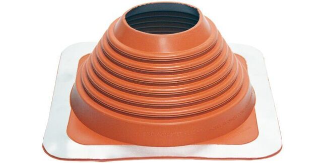 Aztec Master Flash Standard No 5 Silicone Pipe Flashing - Red (101mm - 209mm)