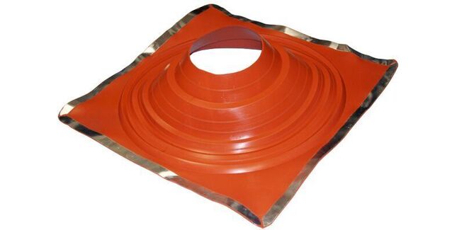 Aztec Master Flash Standard Maxi Silicone Pipe Flashing - Red (304mm - 724mm)