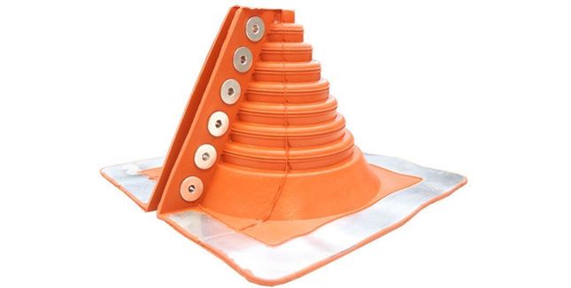 Aztec Master Flash Retrofit No 1 Silicone Pipe Flashing - Red (12-101mm)