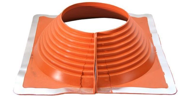 Aztec Master Flash Retrofit No 3 Silicone Pipe Flashing - Red (235mm - 412mm)