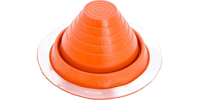 Aztec Master Flash Universal No 3 Silicone Pipe Flashing - Red (0mm - 127mm)