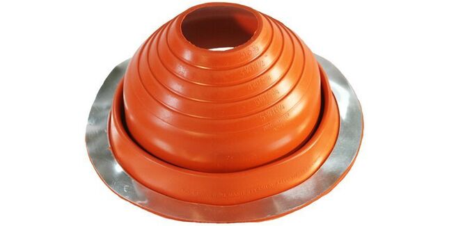 Aztec Master Flash Universal No 4 Silicone Pipe Flashing - Red (76mm - 158mm)