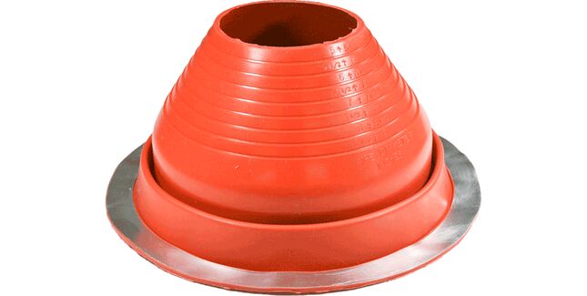 Aztec Master Flash Universal No 6 Silicone Pipe Flashing - Red (127mm - 228mm)