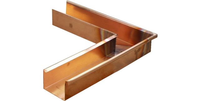 Coppa Gutta Copper Large Box Corner - 90º External - 120mm x 90mm