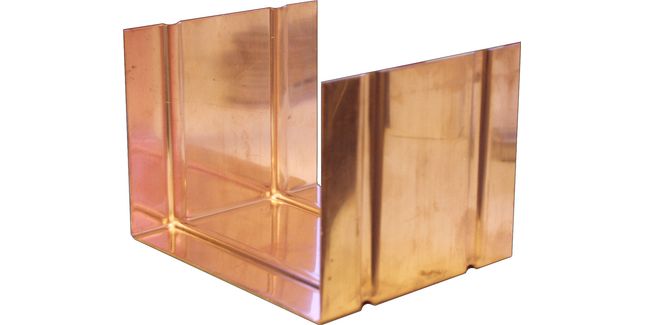 Coppa Gutta Copper Standard Box Gutter - Joint - 90mm x 65mm
