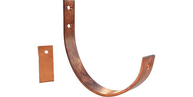 Coppa Gutta Copper Standard Half Round Bracket (loose tab) - Fascia - 125mm x 70mm