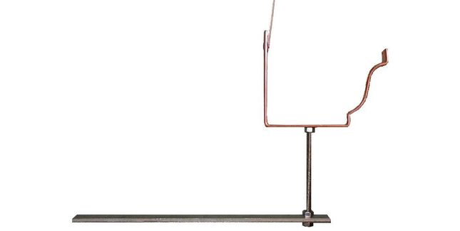 Coppa Gutta Copper Standard Ogee Bracket - Rise and Fall - 127mm x 98mm