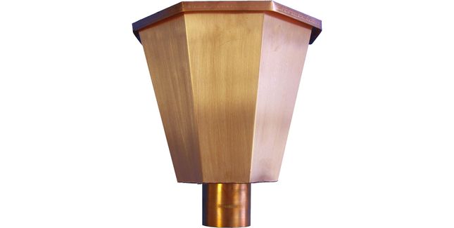 Coppa Gutta Hopper Head - Margaret in Copper - 240mm x 245mm x 160mm