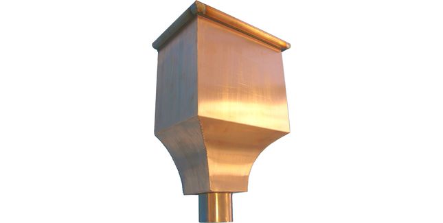 Coppa Gutta Hopper Head - Victoria  in Copper - 260mm x 290mm x 190mm