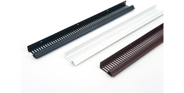 Timloc 1137 Type C Soffit Vent Strip With 10mm Opening - 2.4m (Pack of 10)