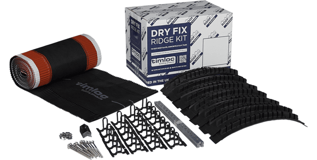 Timloc 6m Roll Out Ventilated Dry Fix Ridge System (Black)
