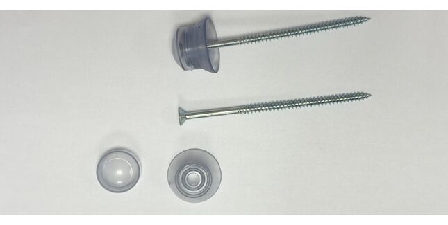 Vistalux PVC Roofing Sheet Fixings for 6" Profiles (Pack of 10)