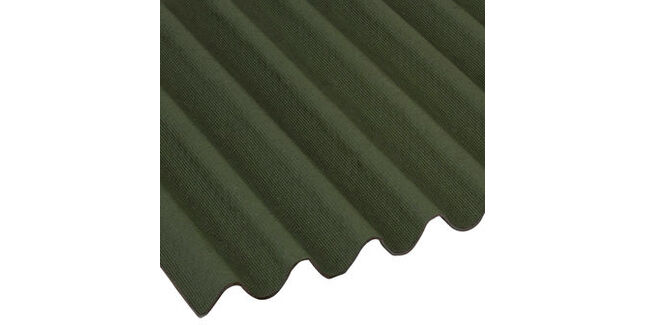Onduline Mini Profile Corrugated Bitumen Roofing Sheet (Green) 2000mm x 866mm x 2.6mm only £13.95