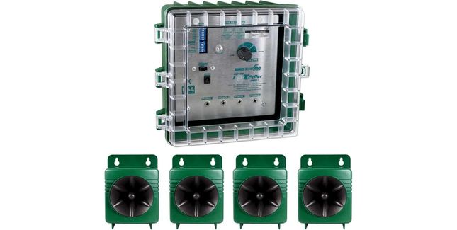 Super BirdXPeller Pro 4-Speaker Bird Scarer System (Version 2)