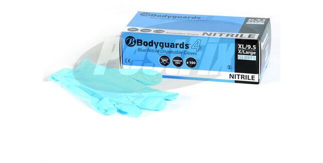 Nitrile Powder-Free Disposable Multi-Use Gloves Large - Pack of 100