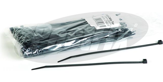 Black Standard Nylon Cable Ties (200mm x 4.8mm)