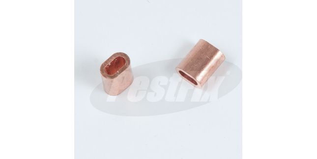 2.5mm Copper Ferrules For 2mm Wire Rope Termination (Pack of 100)