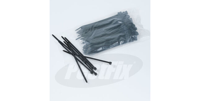 Netting Corner Tie 160mm X 4.8mm Black Standard Nylon (100 pk)
