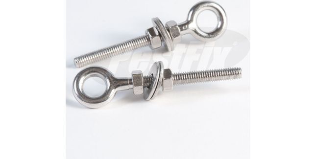 Beam Bolt 6mm Structural Steel Corner Eye Fixing (Pack of 10)