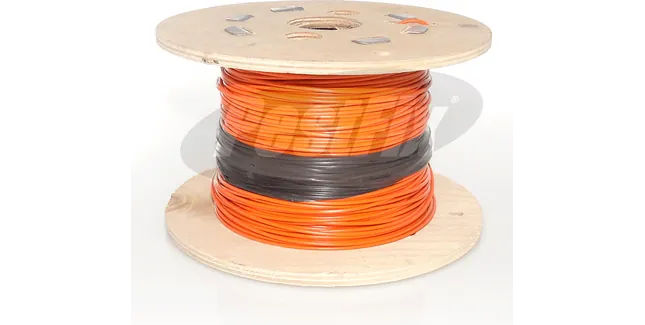 Orange PVC Coated 7x7 Strand Wire Rope (100m)
