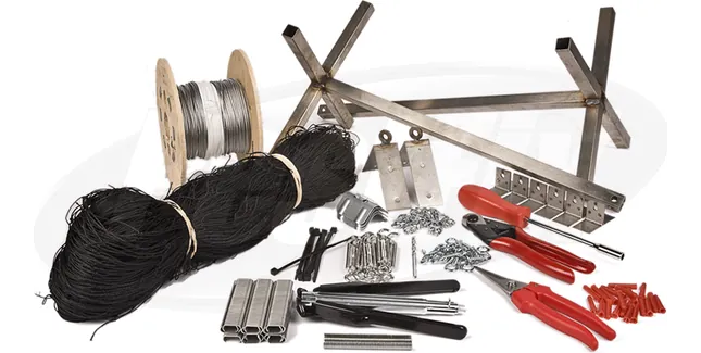 75mm Translucent Seagull Netting Dormer Roof Kit (5m x 5m) - Small