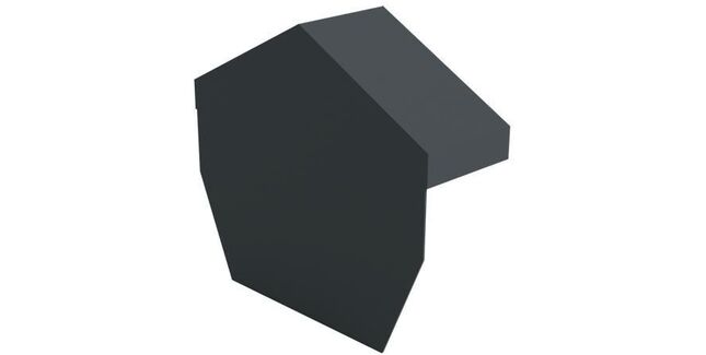 Kytun Tile Dry Verge Apex Unit Angled Aluminium (120 deg)