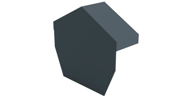 Kytun Tile Dry Verge Apex Unit Angled Aluminium (135 deg)