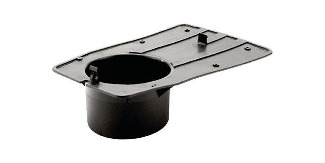 TapcoSlate Roof Cowl Vent Adaptor - 280mm x 170mm x 74mm (Black)