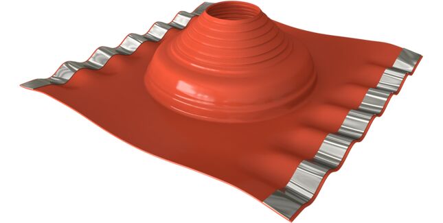 Dektite Soaker - Red Silicone (Ext Dia 75 - 155mm) Base 410 x 360