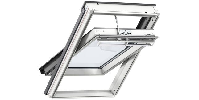 VELUX GGL UK04 206621U White Painted Centre Pivot INTEGRA Electric Window - 134cm x 98cm