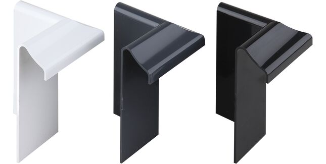 TRC EPDM Flat Roof Internal Edge Corner Trim - 50mm x 50mm x 110mm (Includes fixings)