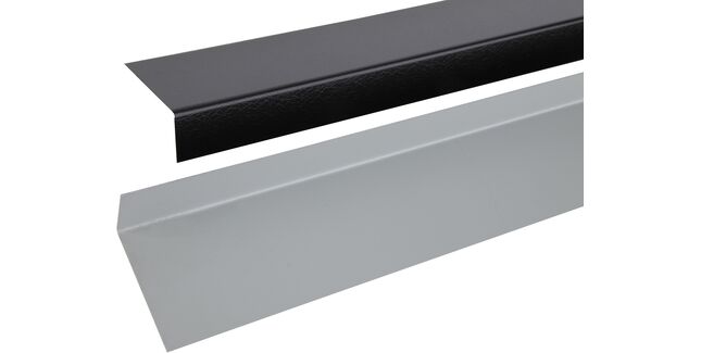 TRC Metal Wall Flashing Trim For EPDM Roofing - Black (2.5m)
