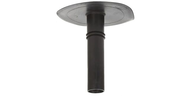 TRC EPDM Flat Roof Rainwater Drainage Outlet - Black