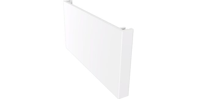 Freefoam Double Ended Plain 10mm Fascia Board - White (2.5m)