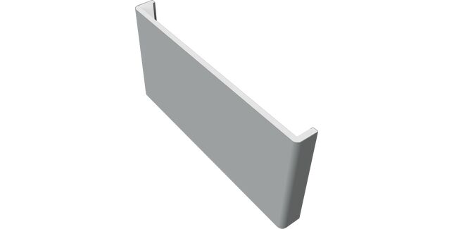 Freefoam Double Ended Plain 10mm Fascia Board - Storm Grey (2.5m)