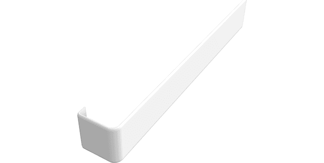 Freefoam 300mm uPVC Plain Square Leg Fascia Joiner - Pack of 10