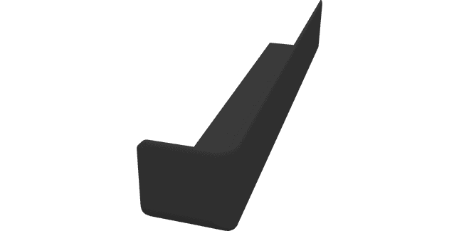 Freefoam 300mm uPVC Plain Square Leg Fascia Corner Trim